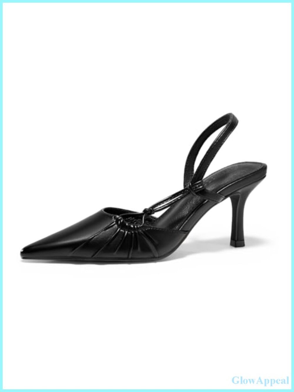 Women's Slingback Kitten Heel Pointed Toe Pumps D'Orsay Dress Shoes